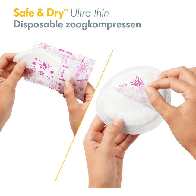 Medela Ultra Thin Disposable Zoogkompressen 60 stuks
