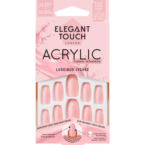 Elegant Touch Acrylic Luscious Lychee 24 stuks