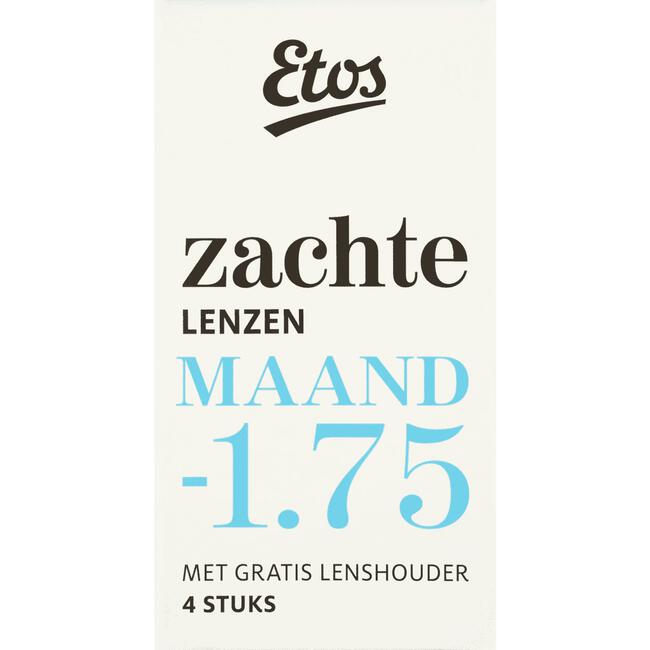 Etos Lenshouder + Zachte Lenzen Maand -1,75 4 stuks