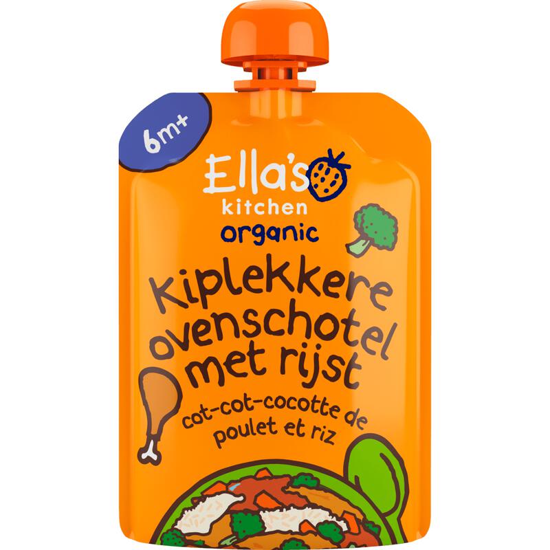Ella's Kitchen Bio Kiplekkere Ovenschotel Rijst 6+ Maanden 130 gram