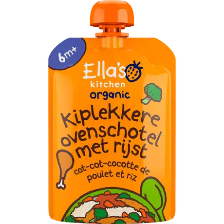 Ella's Kitchen Bio Kiplekkere Ovenschotel Rijst 6+ Maanden 130 gram
