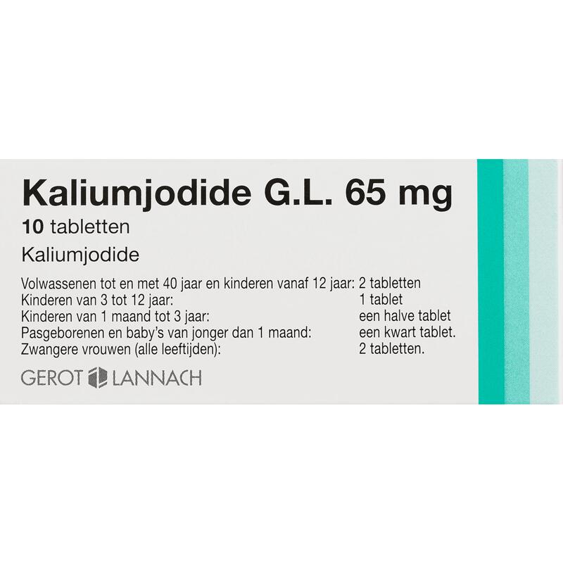 Kaliumjodide 65 MG 10 stuks
