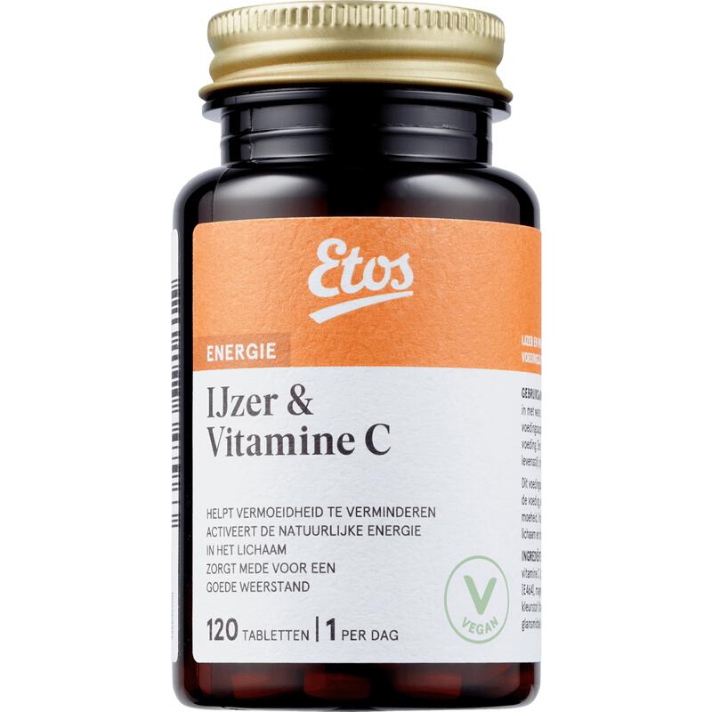 Etos Vitamine C en IJzer Tabletten 120 stuks