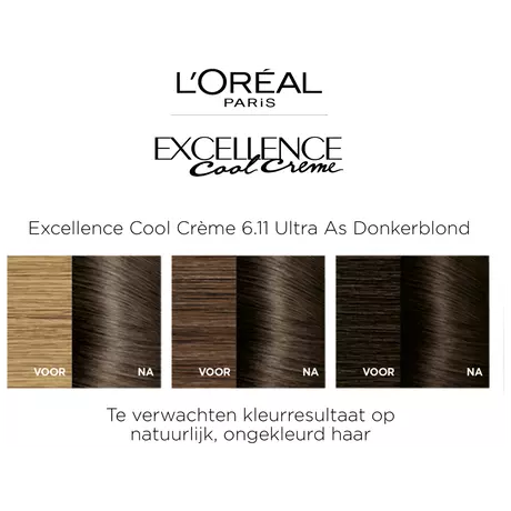 L'Oréal Paris Excellence Cool Creams Haarverf 6.11 Ultra Ash Donkerblond