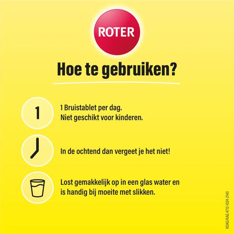 Roter Vitamine C Bruis 1000 mg Citroen 40 bruistabletten