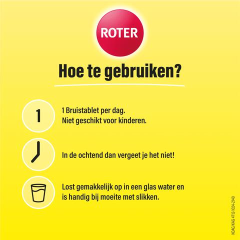 Roter Vitamine C Bruis 1000 mg Citroen 40 bruistabletten