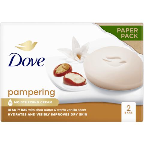 Dove Beauty Cream Sheabutter & Vanille Handzeep Bar 2 x 90 GR