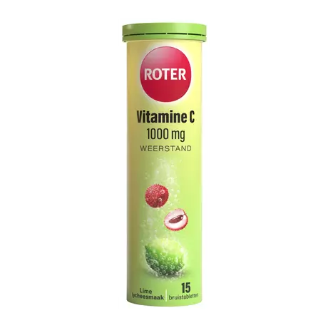 Roter Vitamine C 1000 MG Lime Lychee Bruistabletten&nbsp;15 stuks
