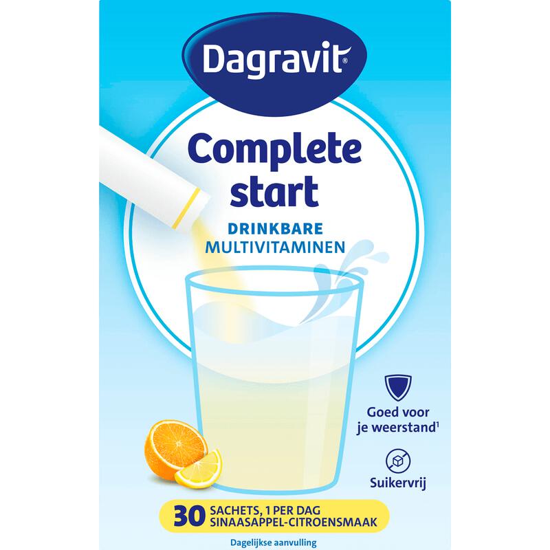 Dagravit Multivitamin Compleet Start Citroen Sinaasappel 30 stuks