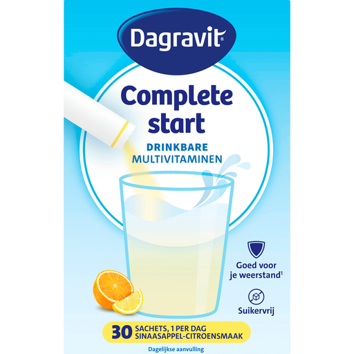 Dagravit Multivitamin Compleet Start Citroen Sinaasappel 30 stuks