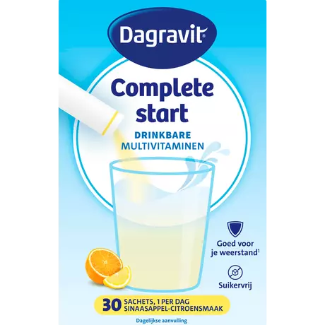 Dagravit Multivitamin Compleet Start Citroen Sinaasappel 30 stuks