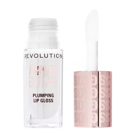 Revolution Pout Bomb Plumping Gloss Glaze Clear