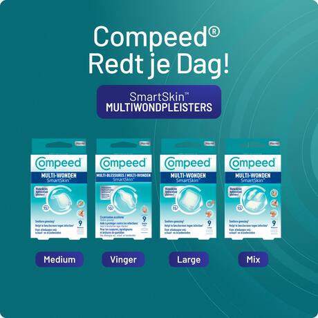 Compeed smartskin Multiwond medium 10 st