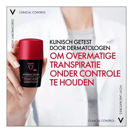 Vichy Homme Clinical Control 96U Deodorant Roller 50 ML