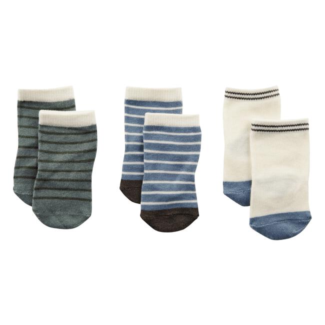 Etos 3 Pack Baby Socks Stripe Maat 12-18