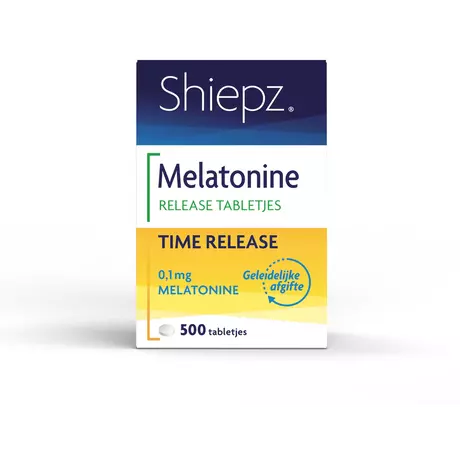 Shiepz Melatonine Time Release 0,1 MG Tabletten 500 stuks