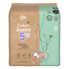 Etos Puur & Zacht Luiers Junior Maat 5 11+ kg 22 stuks