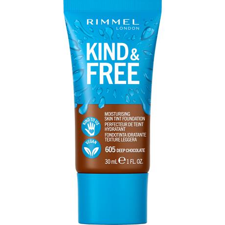 Rimmel London KIND & FREE Vegan Foundation 605 Deep Chocolate