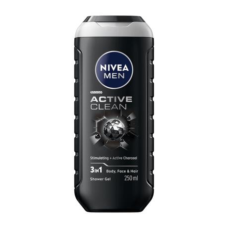 NIVEA MEN Active Clean 3-in-1 Douchegel 250 ML