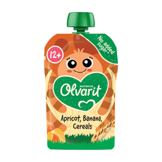 Olvarit Knijpfruit Abrikoos Banaan Granen