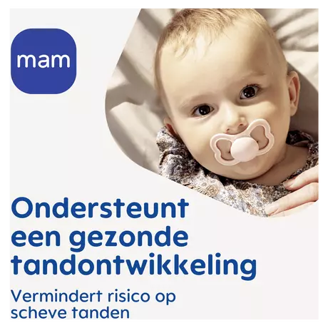 MAM Supreme Fopspenen 6-16 Maanden Beige 2 stuks