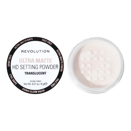 Revolution Ultra Velvet Hd Matte Loose Setting Powder Talc Free Translucent