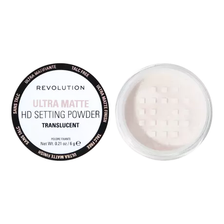 Revolution Ultra Velvet HD Matte Loose Setting Powder Talc Free Translucent