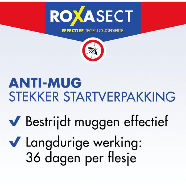 Roxasect Muggenstekker Startverpakking 1 stuk