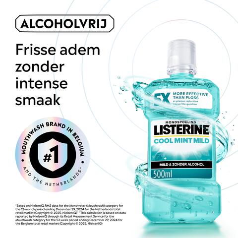 Listerine Coolmint Milde Smaak Mondwater 500 ML