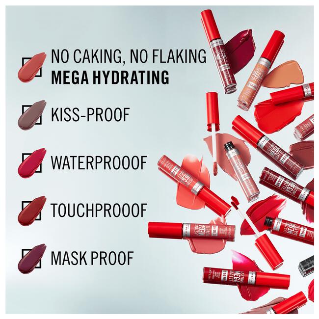 Rimmel London Lasting Mega Matte Liquid Lipstick 200 Pink Blink