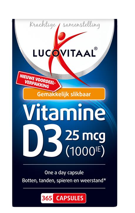 Lucovit vit D3 25mcg (1000IE) 365 caps