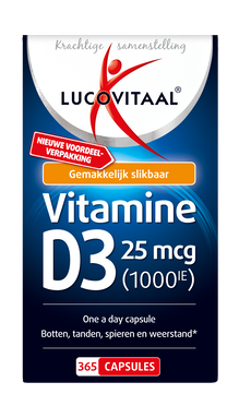 Lucovit vit D3 25mcg (1000IE) 365 caps