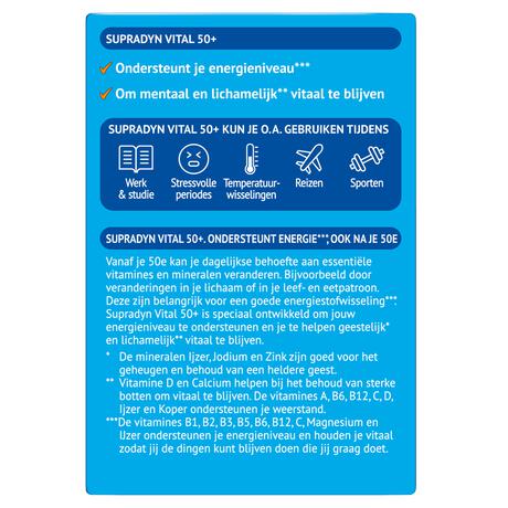 Supradyn Vital 50+ multivitamines voor vijftigplussers 35 tabletten