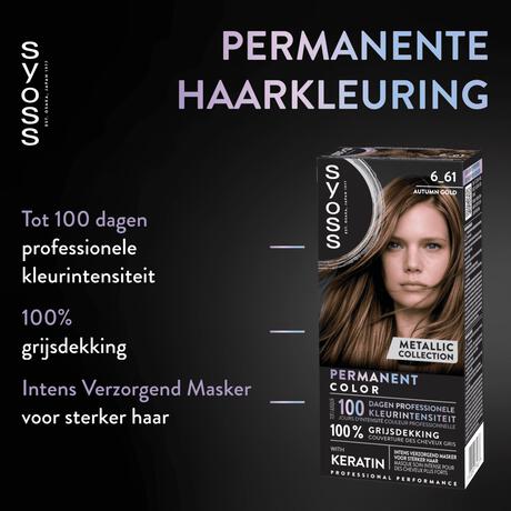 Syoss Metallic Collection Haarkleuring 6-61 Autumn Gold