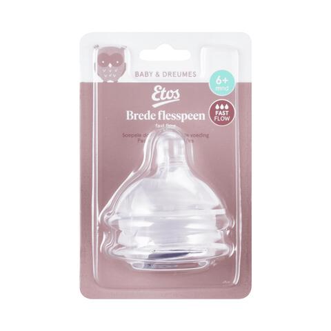 Etos Brede Flesspeen Fast Flow 2 stuks