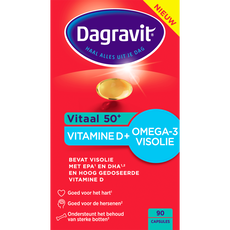 Dagravit Vitaal 50+ Vitamine D + Omega-3 Visolie 90 capsules