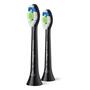 Philips Sonicare Optimal White Opzetborstel Zwart 2 pack - HX6062/88