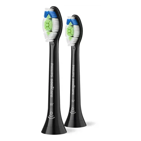 Philips Sonicare Optimal White Opzetborstels Zwart HX6062/88 2 stuks