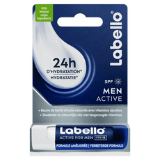 Labello MEN Active Lippenbalsem 24u Hydratatie SPF15 1 Stuk