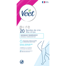 Veet - Pure - Koude Wasstrips Benen 20 st