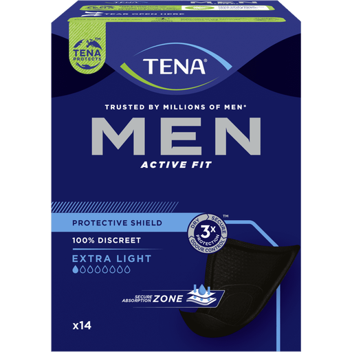 TENA Men Active Fit Protective Shield Extra Light Incontinentieverband 14 stuks