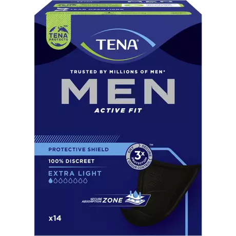 TENA Men Active Fit Protective Shield Extra Light Incontinentieverband 14 stuks