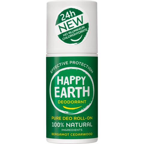 Happy Earth 100% Natuurlijke Bergamot Deodorant Roller 75 ML