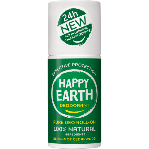 Happy Earth 100% Natuurlijke Bergamot Deodorant Roller 75 ML