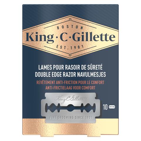 King C. Gillette Double Edge Navulmesjes 10 Stuks