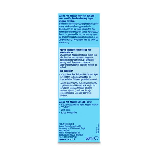 Azaron Anti-Muggen 50% DEET Spray