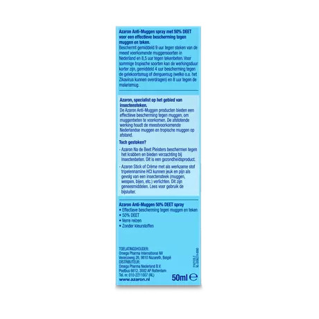 Azaron Anti-Muggen 50% DEET Spray 50 ML