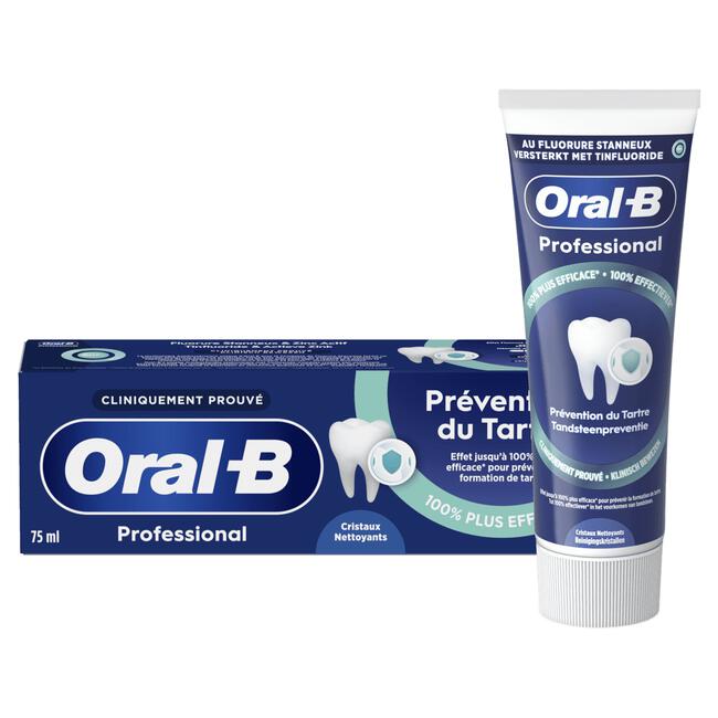 Oral-B Professional Tandsteencontrole Reinigingskristallen Tandpasta - 75 ML