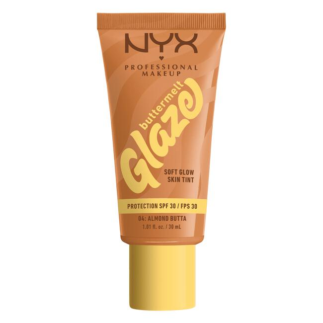NYX Professional Makeup Buttermelt Glaze Skin Tint SPF 30 4 Almond Butta