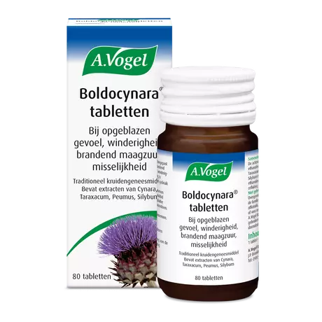 A.Vogel Boldocynara Bij Misselijkheid Opgeblazen Gevoel Tabletten 80 stuks